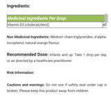 Orange Naturals D3 Drops for Kids