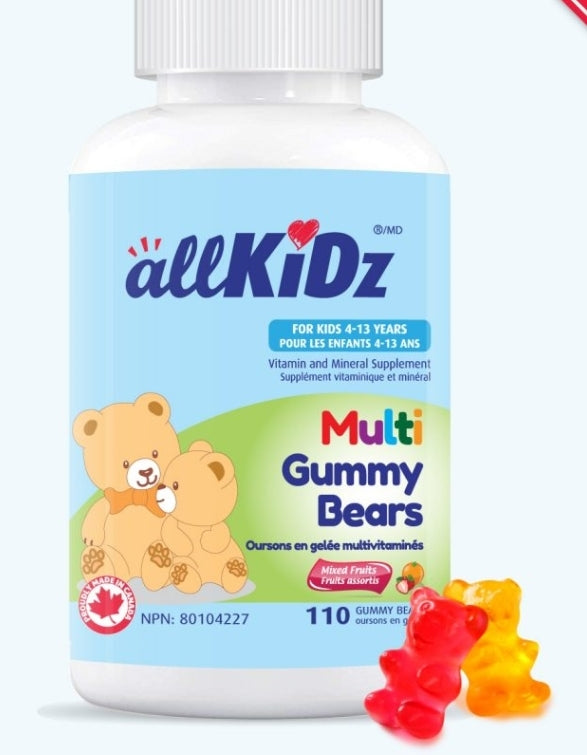 Allkidz Junior Multivitamin Gummy Bears 110count Country Cupboard