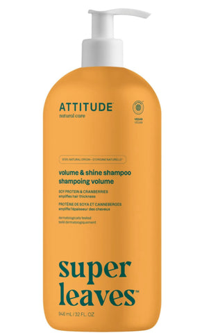 Attitude Super Leaves Science natural shampoo Volume & Shine Value Size 946ml