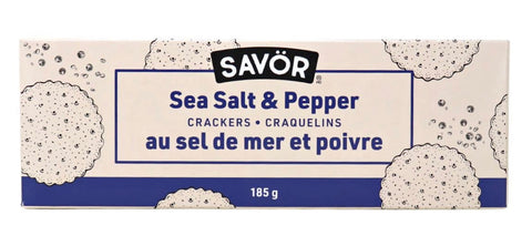 Savor Salt and Pepper Crackers