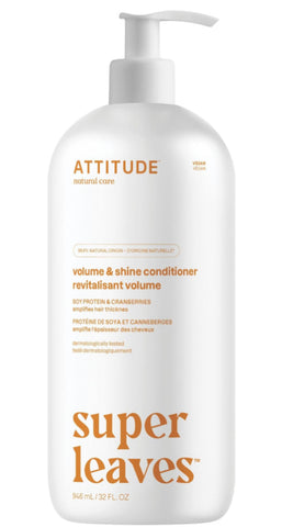 Attitude Super Leaves Science Natural Conditioner Volume & Shine Value Size