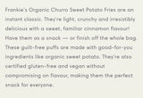 Frankies Organic Sweet Potatoe Churro Fries Plant Based GF 113g