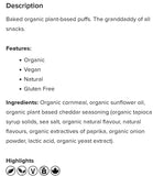 Frankies Organic Plant Based GF Chedder Cloud Puffs 149g