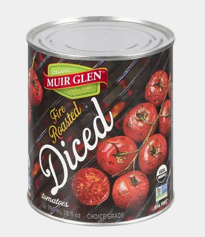 Muir Glen Organic Fire Roasted Diced Tomatoes 796ml