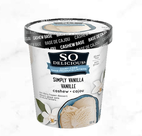 So Delicious Dairy Free Simply Vanilla Ice Cream 500ml