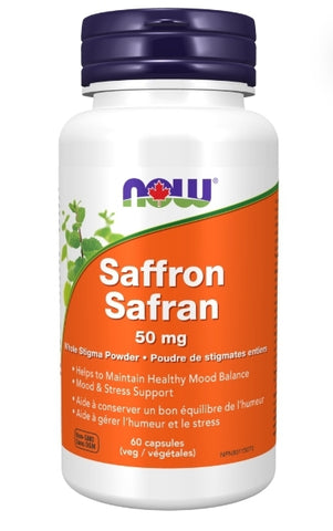 Now Saffron Whole Herb 50mg Standardized 60vcap