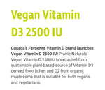 Prairie Naturals Vegan Vitamin D 2500iu 90vcaps