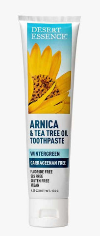 Desert Essence Arnica & Tea Tree Toothpaste- wintergreen