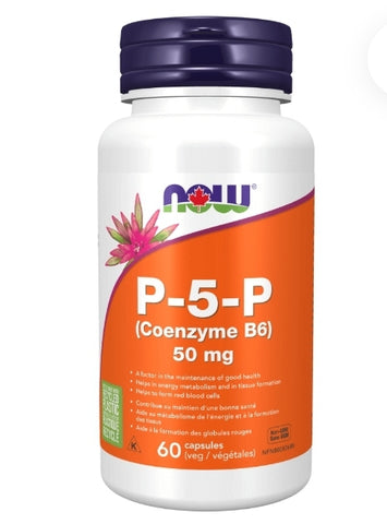 Now P-5-P Coenzyme B6 50mg w/Mg 60cap