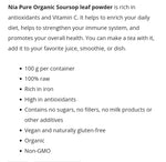 Nia Soursop Leaf Powder (Graviola) 100g