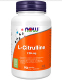Now Foods L- Citrulline 750mg 90vcapa