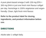 NutraVege Omega 3 Plant 75sg