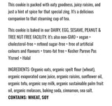 Sweets From The Earth Plant Based Oatmeal Raisin Cookie Box 300g