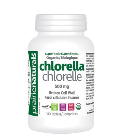 Prarie Naturals Organic Chlorella 180tab