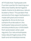 Attitude Kids Fluoride Toothpaste Blueberry 120g