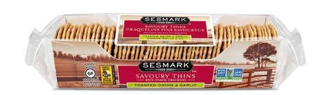 Sesmark Toasted Onion Savory Thins 90g