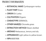 Divine Essence Organic Citronella 15ml