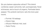 4 O'clock Organic Pomegranate Echinacea Tea 16bag