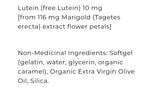 Now Lutein 10mg 60gel