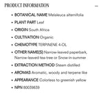 Divine Essence Organic Tee Tree Oil