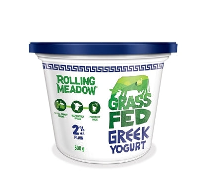 Rolling Meadow Grass Fed 2% Greek Yogurt 500g