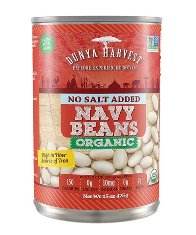 Dunya Harvest Organic Navy Beans 398ml
