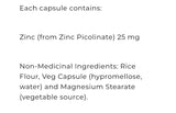 Now Zinc Picolinate 25mg 100vcap