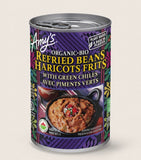 Amy's Refried Beans w/chilies 398ml