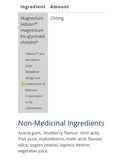 CanPrev Magnesium Bisglycinate Drink Mix Juicy Blueberry 161g 30 servings