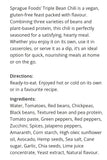 Sprague Triple Bean Plant Based GF Chili 425g
