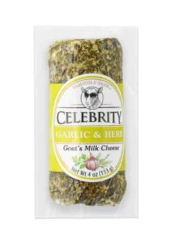 Celebrity Goat Cheese Herb and Garlic 300g