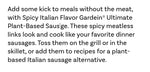 Gardein Supreme Spicey Italian 397g