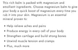 Bolton Naturals Magnesium Lotion w/Arnica 250ml