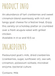 Celebrity Goat Cheese Cranberry Cinnamon 300g