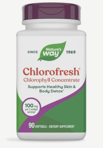 Natures Way Chlorofresh Chlorophyll Capsules 90sg