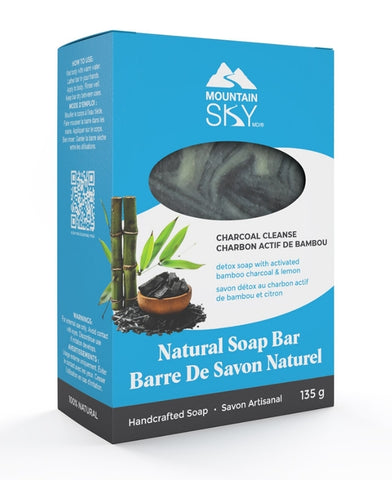 Mountain Sky Charcoal Cleanse Bar Soap 135g