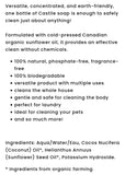 Green Beaver Liquid Unscented Castile Soap 990ml