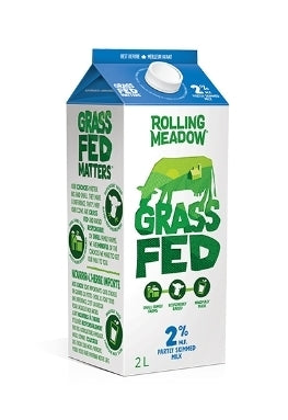 Rolling Meadows 2% Grass Fed Milk 2L