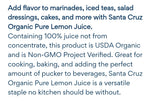 Santa Cruz Organic Lemon Juice 946ml