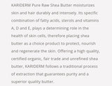 Kariderm Organic Fair Trade Shea Butter 120ml