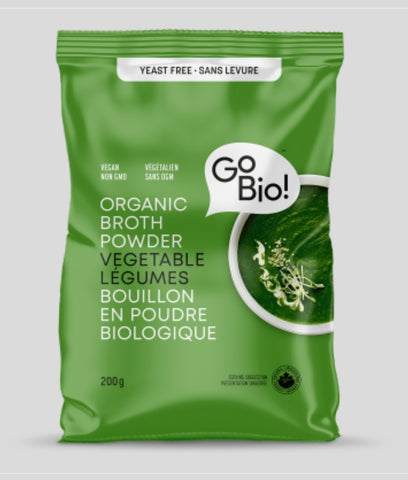Go Bio! Organic Yeast Free Vegetable Broth Powder