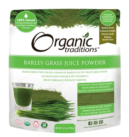 Organic Traditions Barley Grass Juice Powder