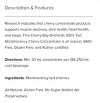 Cherry Bay Orchards Tart Cherry Concentrate