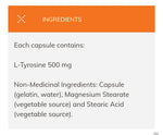 Now L- Tyrosine 500mg 120caps