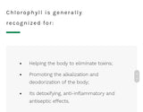 Chlorophyll concentrate 15x