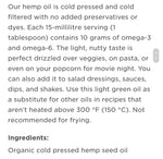 Manitoba Harvest Organic Hemp Oil