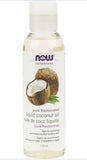 Now Pure Fractionated Liquid Coconut Oil