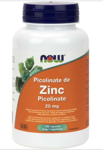 Now Zinc Picolinate 25mg 100cap