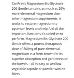 CanPrev Magnesium Bis-Glycinate 300 liquid