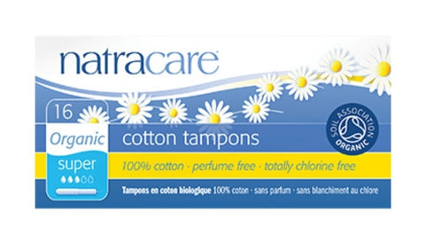 Natracare Organic Cotton Super Tampons no applicator